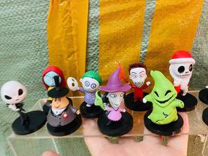 Cadeaux d'Halloween en gros, ornements de voiture de dessin animé, figurines de Noël Jack Skellington, figurines d'action - Product Image 4