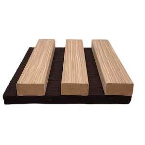 Paneles de pared acústicos flexibles de alta calidad Paneles de listones de pared de madera decorativos interiores Panel acústico curvo de listón flexible moderno - Product Image 5