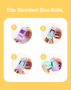 친환경 휴대용 내구성 있는 애완동물 배변 봉투 디스펜서, 배변 봉투 포함, 강아지 산책에 이상적, 사용하기 쉬움, 로고 맞춤 가능 - Product Image 3