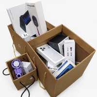 Coffret Mystère Avancé 2 Pièces : Cadeaux Tech Aléatoires Incluant Écouteurs, Haut-parleur et Montre Connectée – Surprise d'Unboxing
