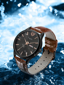 <span class=keywords><strong>Montre</strong></span> à mouvement à quartz TOMI T045 T046 en promotion, personnalisable pour les affaires, bracelet en cuir simple, calendrier, usage quotidien, <span class=keywords><strong>montre</strong></span>-bracelet unisexe - Product Image 5