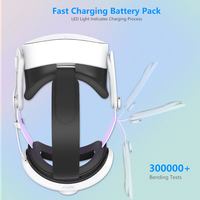 Nouveau modèle VR accessoires pour Meta Quest3/Quest3S avec 12000 mAh batterie conception VR tête sangle usine en gros