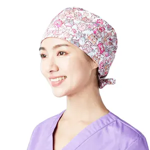 Регулируемые шапки для медсестер, шапки для работы с медицинской стоматологической лабораторией, оптовая продажа, аксессуары для медсестер, шапки-скрабы для больницы