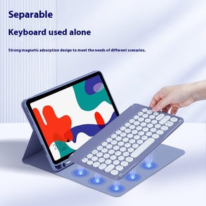 Para <span class=keywords><strong>Huawei</strong></span> <span class=keywords><strong>Matepad</strong></span> Funda para tableta de 10,4 pulgadas con teclado y ratón TPU PU Material Características Ranura para bolígrafo - Product Image 3