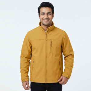 Veste Softshell Homme Personnalisée avec Logo Brodé 2026 – Coupe-Vent et Chauffe-Corps d'Extérieur – Vente en Gros - Product Image 1