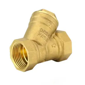 Plumbing Fitting Brass Hardware 1/2inch Water Filter Valve 3/4inch Brass Filter Valve For Plumbing Pipe