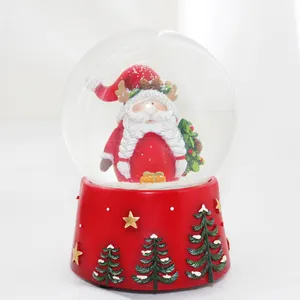 Groothandel Sneeuwbal Home Decor Waterballonnen Custom Hars Ambachten Sneeuwbal Santa Landschap Sneeuwbal