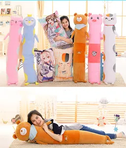 90 cm Long stretch super soft cat shaped pillow cushion cat plush