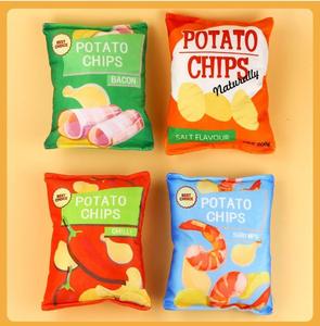 Mainan Kunyah Hewan Peliharaan Bentuk Kantong Keripik Interaktif Desain Simulasi Boneka dengan Efek Suara Ganda Perlengkapan Anjing yang Dapat Dicuci untuk Anjing dan Kucing - Product Image 3