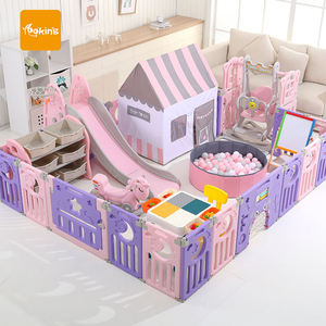 Corralito <span class=keywords><strong>Plegable</strong></span> de Plástico para Bebés, Parque Infantil, Corralitos de Juegos para Bebés, Valla de Juego para Bebés y Niños Pequeños - Product Image 3