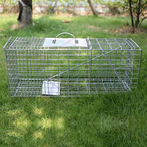 Trappola per Animali Grande Gabbia in Acciaio per Roditori e Procioni - Product Image 2