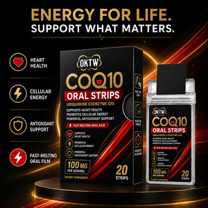 Bandes orales de CoQ10 en gros avec vitamine E, formule de supplément antioxydant sans eau nécessaire - Product Image 1