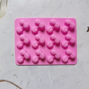 Moule à gâteau <span class=keywords><strong>en</strong></span> Silicone Sexy 3D 12 trous, moule à pénis <span class=keywords><strong>en</strong></span> <span class=keywords><strong>chocolat</strong></span> pour bricolage, décoration de gâteau de fête d'anniversaire - Product Image 3