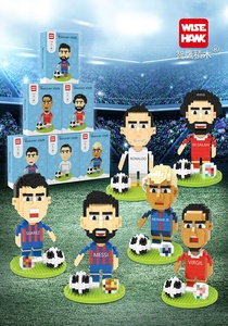 Cartoon Football Character Series Mini Model Small Particle Building Blocks Puzzle Building Block Toy Football player - Product Image 2