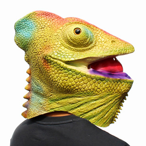 Original Fabrik-Latex-Tierkopfmaske Realistische Eidechsen-Cosplay-<span class=keywords><strong>Maske</strong></span> Lustige Neuheiten-Requisiten Verkleidungs-Halloween-<span class=keywords><strong>Maske</strong></span> für Erwachsene - Product Image 2