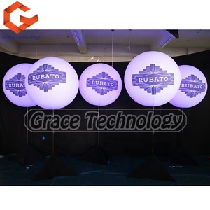 Quảng cáo <span class=keywords><strong>Inflatable</strong></span> đứng LED ánh sáng bóng Tripod Balloon với logo LED bóng đứng cho trang trí đám cưới - Product Image 2