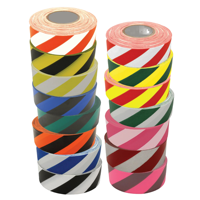 Cinta de PVC Amarilla y Negra de 12 mm x 50 m, Adhesivo Acrílico, Resistente a los Rayos UV, para Señalización de Delimitaciones, Cinta de PVC Eléctrica Troquelada