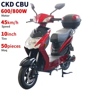 CKD CBU 10inch wuxi factory supplier factory electric moped 48/60V 600W/800W 40-45km/h chinese electric moped