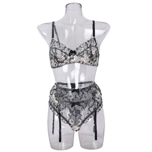 Diccvicc Lingerie pour femme : Soutien-gorge en dentelle florale sexy, lingerie très séduisante, vêtements éthiques pour courbes généreuses, babydolls, tenues exotiques - Product Image 6