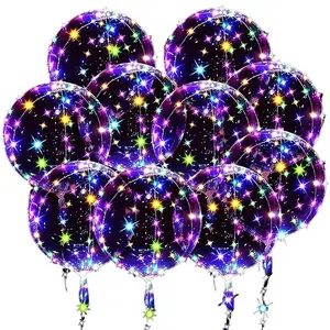 Grensoverschrijdende Nieuwe Producten Groothandel Licht Up Speelgoed Led Bobo Ballon Verjaardagsfeest Decoraties Rekwisieten Feestballonnen