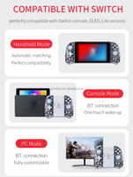 KS58 Pengendali Game Nirkabel Motor Getaran Getaran Ganda Joystick Terpisah Gamepad BT untuk Baterai 2.1+EDR 400mAh