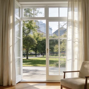 Portes et fenêtres de qualité supérieure en Chine, maison moderne, série <span class=keywords><strong>80</strong></span>, fenêtre française en aluminium, isolation thermique, fenêtres françaises en aluminium - Product Image 2