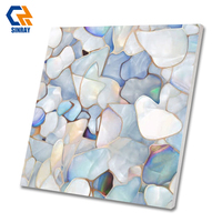 Carreaux d'Intérieur en Porcelaine Imitation Pierre ACCENTS - Bordures Modernes Antibactériennes Brillantes Antidérapantes Résistantes aux Acides et à l'Usure pour la Maison