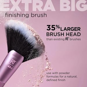 0311 <span class=keywords><strong>Real</strong></span> Technique Extra Big Finishing Grand <span class=keywords><strong>pinceau</strong></span> de maquillage pour <span class=keywords><strong>poudre</strong></span> bronzante Highlight Contour Poils synthétiques sans cruauté - Product Image 4