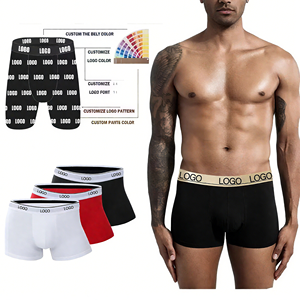 Conjunto de Ropa Interior para Pareja 2025, Nuevo Estilo, Logotipo Personalizado, Bajo MOQ, Alta Calidad, Transpirable, de Algodón, Calzoncillos <span class=keywords><strong>Boxer</strong></span> para Hombre y Tangas para Mujer - Product Image 4