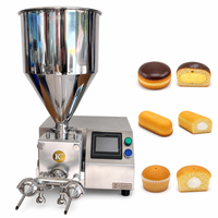 Machines de remplissage commerciales polyvalentes pour snacks, croissants, chocolat, choux, crème glacée, et l'injection de garnitures pour cupcakes