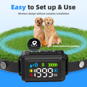 Collar con rastreador GPS para perros, valla electrónica impermeable con función antipérdida y de entrenamiento, uso en exteriores - Product Image 2