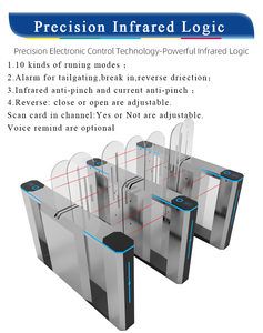 Turnstile rào cản Cổng An Ninh turnstile đầy đủ cửa cao <span class=keywords><strong>RFID</strong></span> thẻ <span class=keywords><strong>Scanner</strong></span> nhập kiểm soát trượt rào cản - Product Image 6
