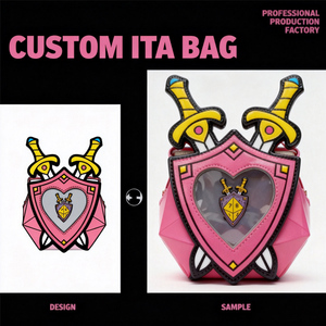 Bolso Ita Personalizado, Set Completo con Llavero de Peluche de Dibujos Animados, Pin y Artículos de Colección, Bolso de Hombro Ita de Alta Calidad, Bolsos de Lujo para Mujer - Product Image 2