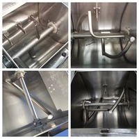 Mélangeur à pâte pour pâte à pizza 100 kg, pétrin horizontal industriel 6 kW pour usines de bases de pizza et cuisines centralisées