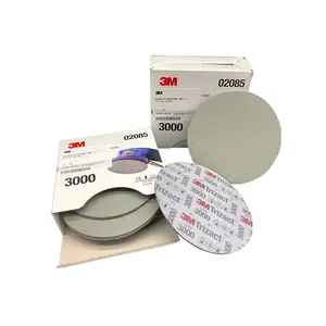 Wholesale 3M 02085 Trizact Hookit 3000 Grit Cubitron Hook Loop Discs Fine Silicon Carbide Foam Sanding Discs Polishing