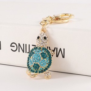 Women Bag Sea Animal Metal <b>Key</b> <b>Chains</b> Pendant Cute Crystal Rhinestone Keychains Turtle Keychain Fashion Women Bag Accessories - Product Image 6