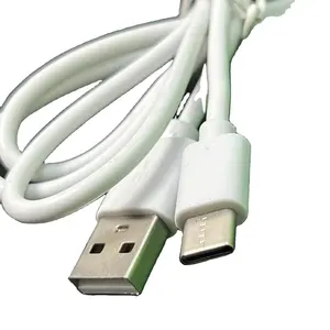 이어폰 휴대용 SSD 및 안드로이드 전화/태블릿 usb 유형 c 고속 충전 데이터 케이블 usb 흰색