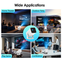 Android 13 Mini Smart 720P HD Cinéma portable WiFi 6 & 5.0 Streaming sans fil Home Cinéma compact Projecteur A86