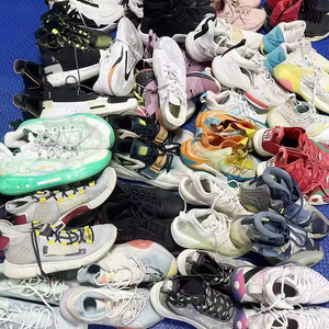 Vente en gros de chaussures d'occasion mixtes chaussures de course plates chaussures de sport respirantes stock de chaussures décontractées d'occasion pour adultes - Product Image 2