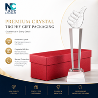 Trophée en cristal personnalisé avec gravure sur mesure, plus de 15 designs, plusieurs tailles pour toutes les cérémonies de remise de prix