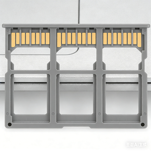 Mobile Phone Repair Parts Stainless Steel Broaching Housing SD Slot Accessory Holder Single Double SIM Card Stamping
