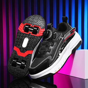 <span class=keywords><strong>Chaussures</strong></span> <span class=keywords><strong>à</strong></span> <span class=keywords><strong>roulettes</strong></span> JIAXIN sans lacets avec 4 roues, patins <span class=keywords><strong>à</strong></span> <span class=keywords><strong>roulettes</strong></span> rétractables pour enfants, éclairage LED - Product Image 3