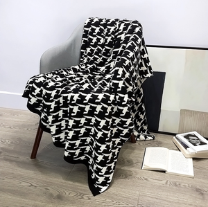 100% Cotton Knitted Throw <strong>Blanket</strong> Patterns Decorative Woven <strong>Blanket</strong> Lightweight and Soft Cozy Geometric <strong>Woolen</strong> Solid 1250g/pc,1 - Product Image 5
