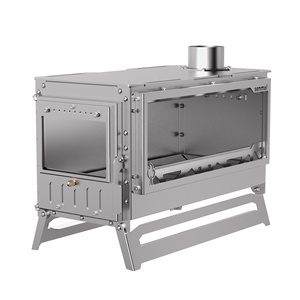 사계절 아웃도어 어드벤처용 미니멀리스트 디자인의 맞춤형 스테인리스 스틸 건조 목재 연료 휴대용 캠핑 주방 스토브 - Product Image 2