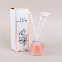 Diffuseur d'huiles essentielles de parfum fruité de bouteille en verre de mode d'aromathérapie de maison 100ML avec le diffuseur de roseau