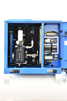 Compresseur à spirale silencieux lubrifié à l'huile, avec récepteur d'air/sécheur d'air intégré