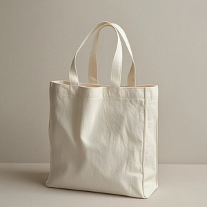 Usine en gros 12 onces couleur unie Polyester-coton toile sacs en gros 22*25 centimètres pour faire du shopping - Product Image 4