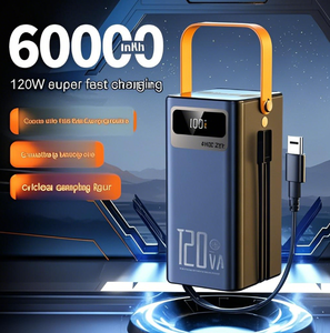 พาวเวอร์แบงค์ Li-Polymer ความจุสูงปรับแต่งได้ 50000mAh-60000mAh พร้อมหน้าจอ LED ชาร์จเร็ว รองรับการชาร์จพลังงานแสงอาทิตย์ ดีไซน์บางเฉียบ - Product Image 2