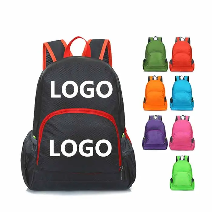 Custom logo Folding gym backpack outdoor waterproof bag backpack wholesale waterproof sport backpack man For promotional gift
