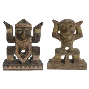 Tượng Totem Nhựa Resin 25Cm Tượng Trang Trí Nhà Cửa Tiki